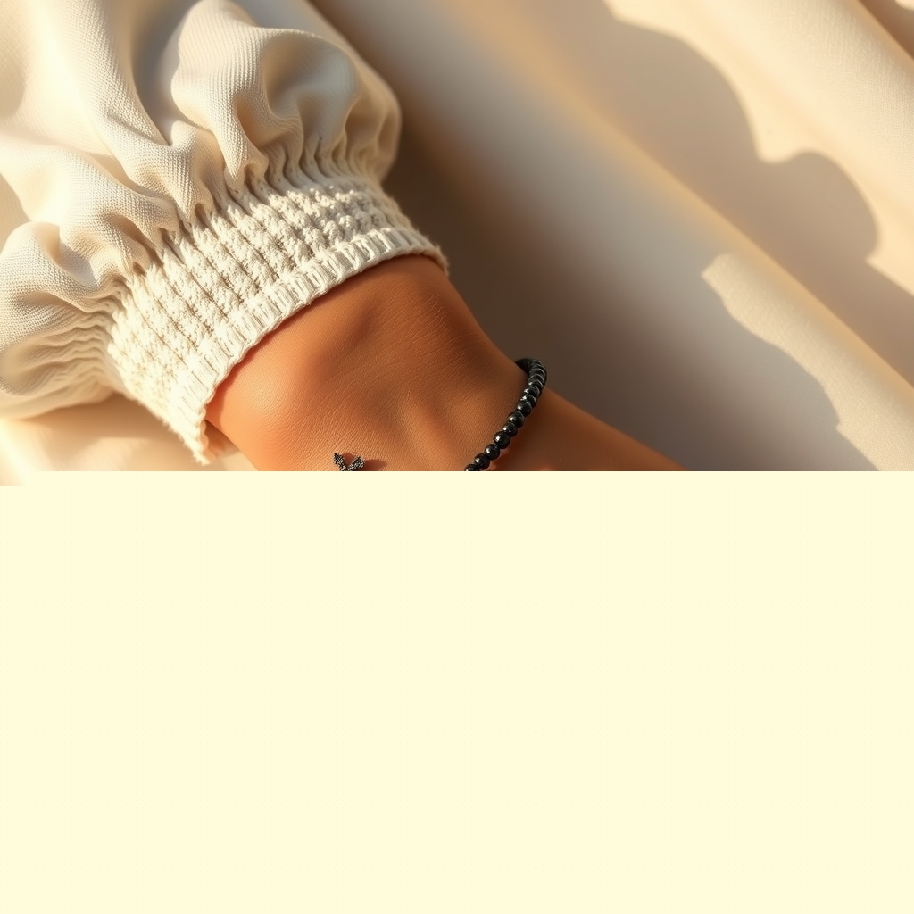 Fuerza Tranquila · Pulsera Magnética de Hematita · puesta